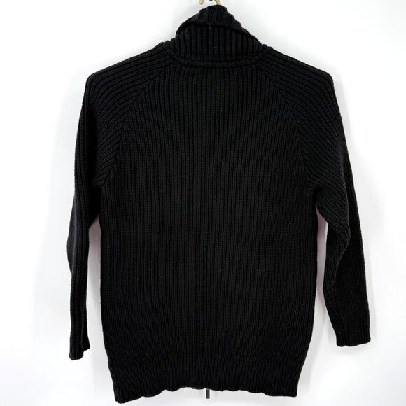 Pendleton Mens 100% Lambswool Cardigan Double Zip Sweater Black Size Small - Picture 5 of 7